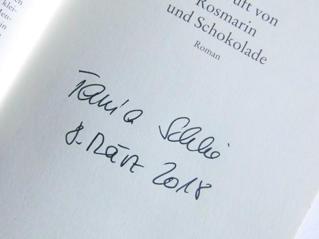 Lesung Tania Schlie Autogramm